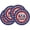 a80, variant on 4th of July Round Placemats Set of 4 Stars Red Blue Dining Tables Kitchen Decoration 14 inch Table Mats