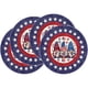 thumbnail image 2 of CaiYueKe Independence Day Placemats Set of 4, 14x14 inch Round Printed Non Slip Placemats, Patriotic Red White Blue Stars Table Mats, Washable Heat Resistant Kitchen Dining Decor, 2 of 8