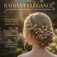 thumbnail image 3 of Miallo 24 Pcs Gold Hair Pins for Blonde Hair, Decorative Metal Bobby Pins Set, Strong Hold Hair Accessories for Wedding & Party, 3 of 7