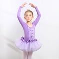 thumbnail image 2 of Shachafan Classical Ballet Practice Tutu Dress For Girls Dance Recital Performance Elegant Leotard Skirt Outfit For Ballerina Training Dress Long Sleeve, 2 of 9
