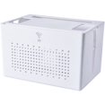 thumbnail image 1 of Boîte de Rangement pour Routeur Wifi à Double Couche Boîte de Rangement pour Prises de Bureau Boîte de Finition Cachée Blanche, 1 of 6