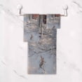 thumbnail image 5 of 3 Piece Bath Towels Set Bath Towel, Hand Towel and Face Towel for Bathroom, Gym, Hotel Snowy Winter, 5 of 8