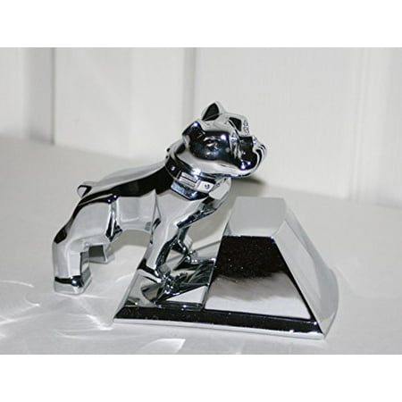 Chrome Hood Ornament - Mack Trucks Large Polished Chrome OEM Factory Bulldog Semi Truck Hood Ornament