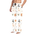 thumbnail image 2 of FORMRS Mens Pajama Pants with Pockets Sleepwear Lounge Bottoms Sizes S-2XL, White Halloween Pumpkin, 2 of 7