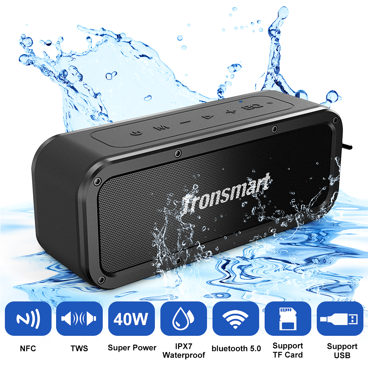 tronsmart force 40w portable speaker