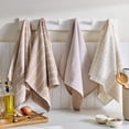 thumbnail image 2 of Better Homes & Gardens Kitchen Towel 4 Pack Oversized Latte Swirl Set, 2 of 5