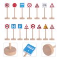 thumbnail image 3 of 15PCS Kids Wooden Block Street Traffic Signs Playset Children's Educational Toys for Traffic Knowledge Learning, 3 of 9