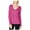 Pink - pinkpop, variant on I-N-C Womens Ribbed Rhinestone Pullover Sweater, Blue, Small