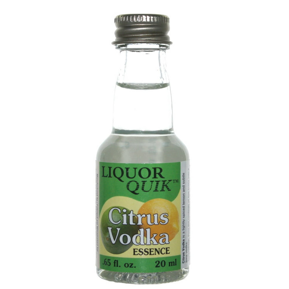 Liquor Quik Natural Vodka Essence 20 mL (Citrus Vodka) - Walmart.com ...