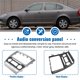 thumbnail image 5 of Fascia de radio de 2 Din para panel de audio estéreo Kit de instalación Adaptador de tablero Marco embellecedor, 5 of 5
