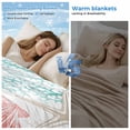 thumbnail image 2 of Teal Red Coastal Nautical Cooling Blanket,Lightweight Summer Throw Blanket with Double Sided Cold Effect,Beach Sea Turtle Ocean Coral Starfish Picnic Blankets Bed Sheet for Hot Sleepers 60"x80", 2 of 8
