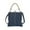 🔥 Dark Blue_New#2530, variant on Small Tote Bag | Handmade Denim Patchwork Canvas Satchel | Crossbody & Shoulder Purse for Women | Compact 20x21x4cm | Versatile Handbag | Blue or Dark Blue | 1 Piece