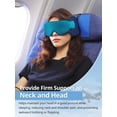 thumbnail image 2 of Almohada de viaje Inspireyes para aviones con máscara de ojos negra, 2 of 6