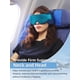thumbnail image 2 of Almohada de viaje Inspireyes para aviones con máscara de ojos con textura gris, 2 of 6