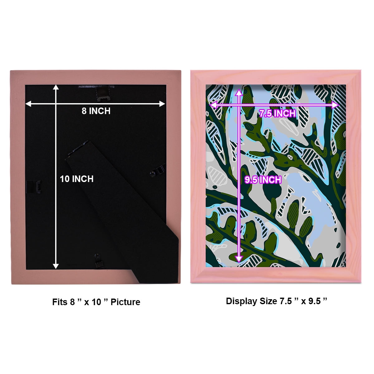 Abstract Tree Limbs II -Framed Print w/glass-Sunset Pink