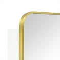 thumbnail image 6 of TEHOME Brushed Gold Medicine Cabinet, 16.5x24 inches, Recessed/Surface Mount, Metal framed, 6 of 9