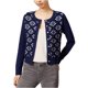 thumbnail image 1 of maison Jules Womens Jacquard Cardigan Suéter, Azul, Grande maison Jules Cárdigan, 1 of 2