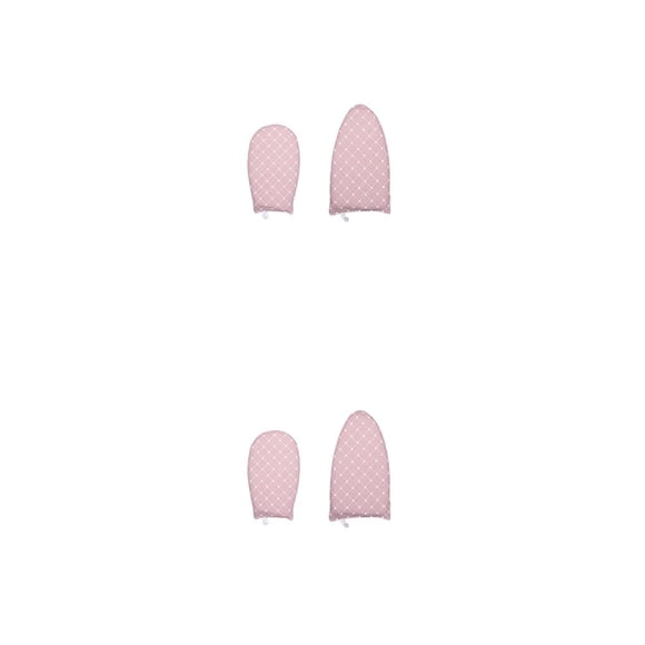 Wosthever 2 piezas de guantes de vapor para ropa, ropa impermeable, tabla de planchar, almohadilla transpirable, accesorio de repuesto portátil Rosado 2piezas