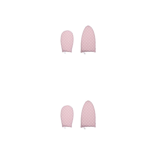 Wosthever 2 piezas de guantes de vapor para ropa, ropa impermeable, tabla de planchar, almohadilla transpirable, accesorio de repuesto portátil Rosado 2piezas