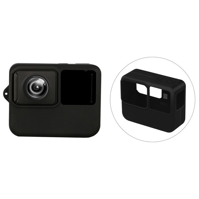 Funda de silicona suave pa cáma, funda protectora de piel RS, cáma de acción panorámica de 360 degree, protección anticaída y antiañazos Baoblaze Funda de cámara