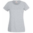 thumbnail image 1 of Fruit Of The Loom- Camiseta de manga corta Valueweight para mujer (Gris Jaspeado), 1 of 2