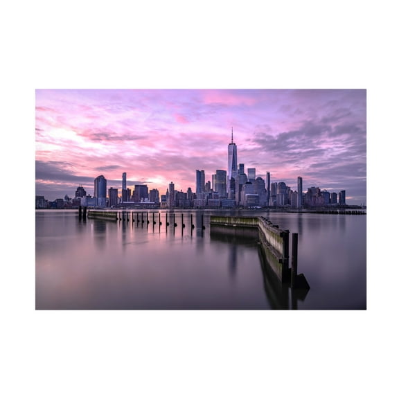 Trademark Fine Art Jie Jin  Manhattan's morning Canvas Wall Art