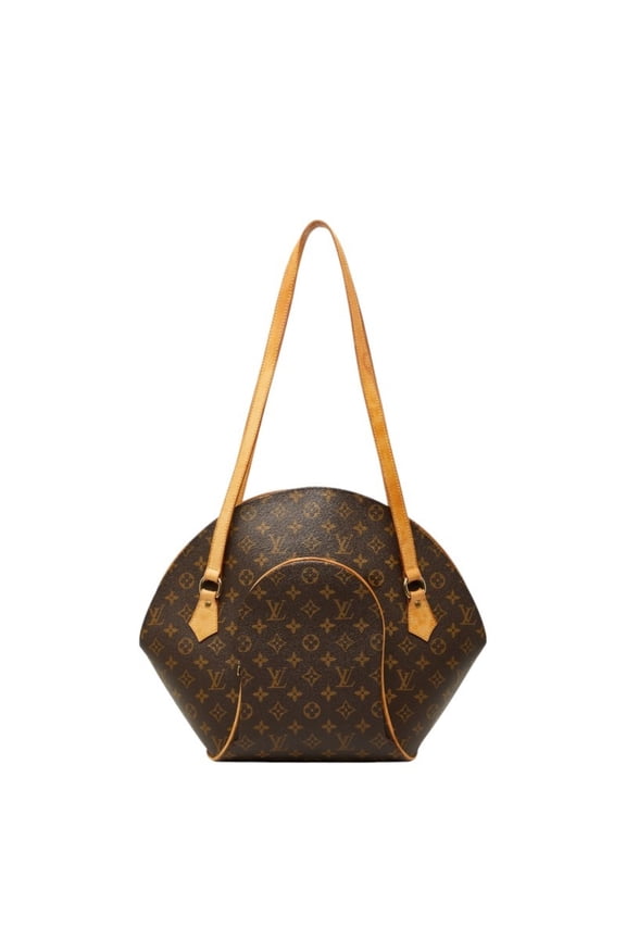 Pre-Owned Louis Vuitton Monogram Ellipse Shopping Tote Bag Shoulder M51128 Brown Leather...