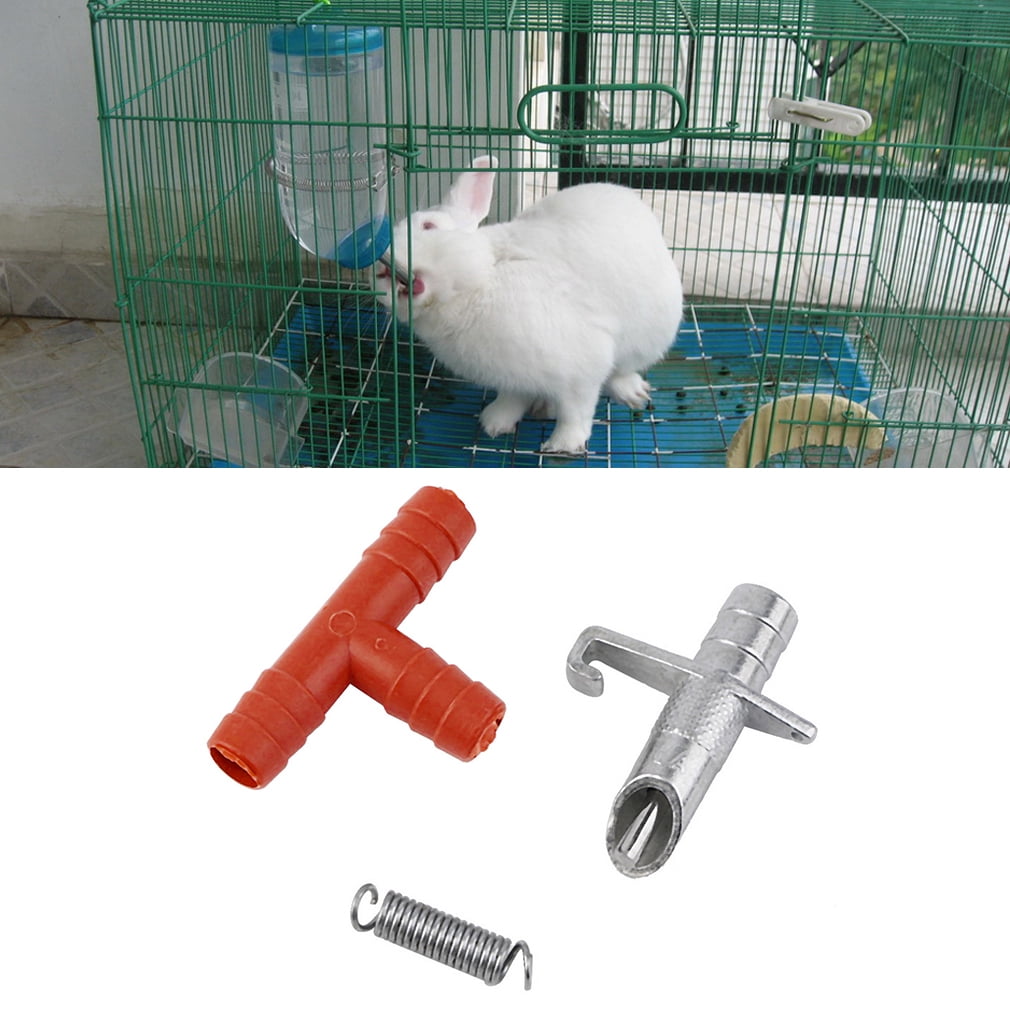 20 pcs Rabbit Nipple Water Drinker Waterer Poultry Feeder Bunny Rodent Mouse 