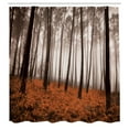 thumbnail image 2 of Ambesonne Shower Curtain, , 69"Wx70"L, Orange Brown, 2 of 4