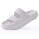 thumbnail image 1 of Zapatillas de suela gruesa de moda para mujer, zapatillas de verano suaves con soporte para el arco, zapatos de playa, sandalias para el baño en casa, 1 of 6