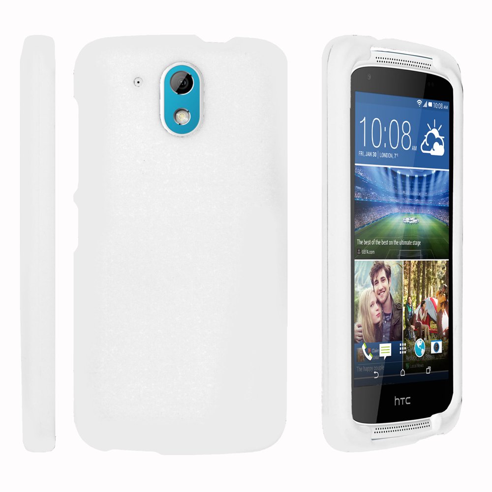 HTC Desire 526, 526G (Verizon LTE), [SNAP SHELL][White] 2 Piece Snap On