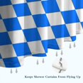 thumbnail image 6 of Blue White Checkerboard Checkered Pattern Shower Curtain 84"x72" ,Bathroom Decorative Shower Curtains Set with 12 Hooks,Modern Waterproof Washable Shower Curtain, 6 of 6