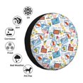 thumbnail image 4 of Naloa Stamp PVC Leather Spare Tire Wheel Cover for Car Truck SUV Camper Trailer Universal Fit many size16 inch, 4 of 6
