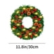 thumbnail image 3 of 11.8inch Christmas Wreath Decoration Simulation Flower Wreath Showcase Door Hanging Christmas Scene Decoration Props, 3 of 6
