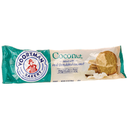 (2 Pack) Voortman Coconut Cookies, 12.3 oz