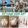 thumbnail image 2 of SINKOO 25PCS Natural Sea Shells 2"-3" Perforation Scallop Shells with Rope,for Christmas Tree Ornaments & DIY Hanging Home Deocration Craft Shells，With Golden Thread, 2 of 6