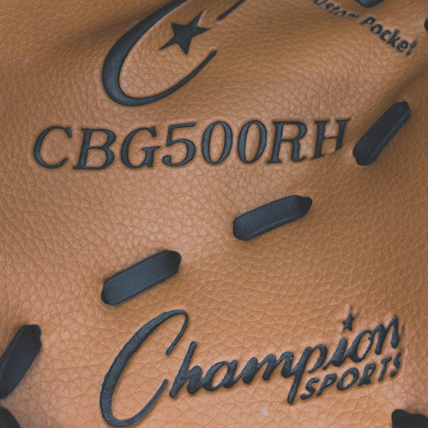 Champion Sports 13" Physical Ed. Glove - Soft Leather Front and Nylon Mesh Back for Comfort Grip | Adjustable Strap with Velcro® Closure | Closed Basket Web | Age: H.S.-Adult | Left-Handed Glove