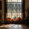thumbnail image 4 of Miwamany Halloween Lace Short Curtain, Black Bat Spider Web Sheer Valance, Gothic Window Treatment for Kitchen Bedroom Living Room Home Party Decor, 4 of 7