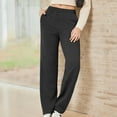 thumbnail image 2 of Maplenight Women's High Waisted Sweatpant Straight Leg Workout Sweat Pants with Pocket Elastic Waist Casual Trousers, 2 of 4