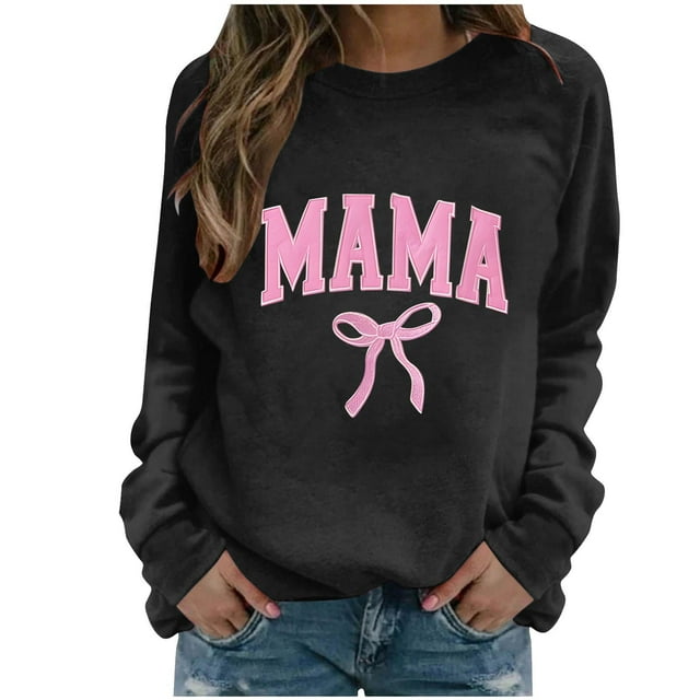 TaTaai Hoodies Shirts for Women Early Fall Long Sleeve Tops Vintage Graphic Outfits Tops Fashion Pullover Tees Gift