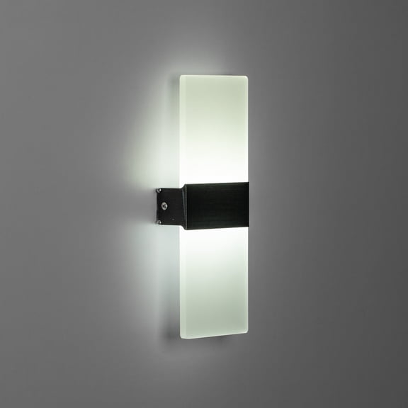 YANSUN Modern 1-Light Dimmable Integrated LED White Indoor Wall Sconce for Stairs
