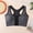 Black, variant on Front Closure Seamless Yoga Bra Non Padded Wirefree Support Lightweight Comfort Pullover Bralette for Everyday Wear Black S