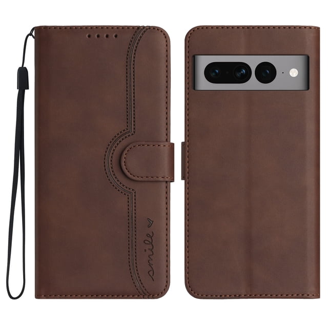 Compatible with Google Pixel 7 Pro Case Premium PU Leather Wallet with Built-in Magnet Cover