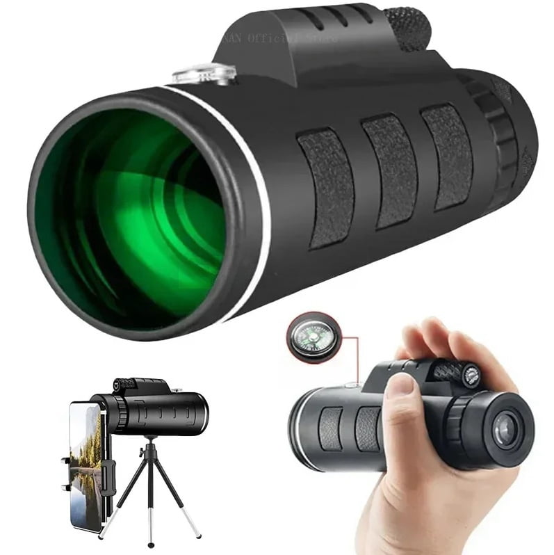 40X60 Zoom HD Powerful Binoculars Long Range Portable Professional Telescope Low Light For Hunting Camping