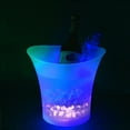 thumbnail image 1 of LED Ice Bucket Color Changing Wine Bucket Round Plastic Ice Bucket For KTV Party Bar, 1 of 2