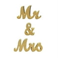 thumbnail image 5 of BalsaCircle Gold Mr & Mrs Glittered Wooden Freestanding Wedding Table Display Signs Set Party Events Decorations, 5 of 5
