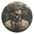thumbnail image 5 of WOBOGO Vine Wrapped Around The Head Wall Clock 10in Silent Mechanism Battery Operated Retro Style for Living Room Bedroom and Kitchen Black Pointer, 5 of 10
