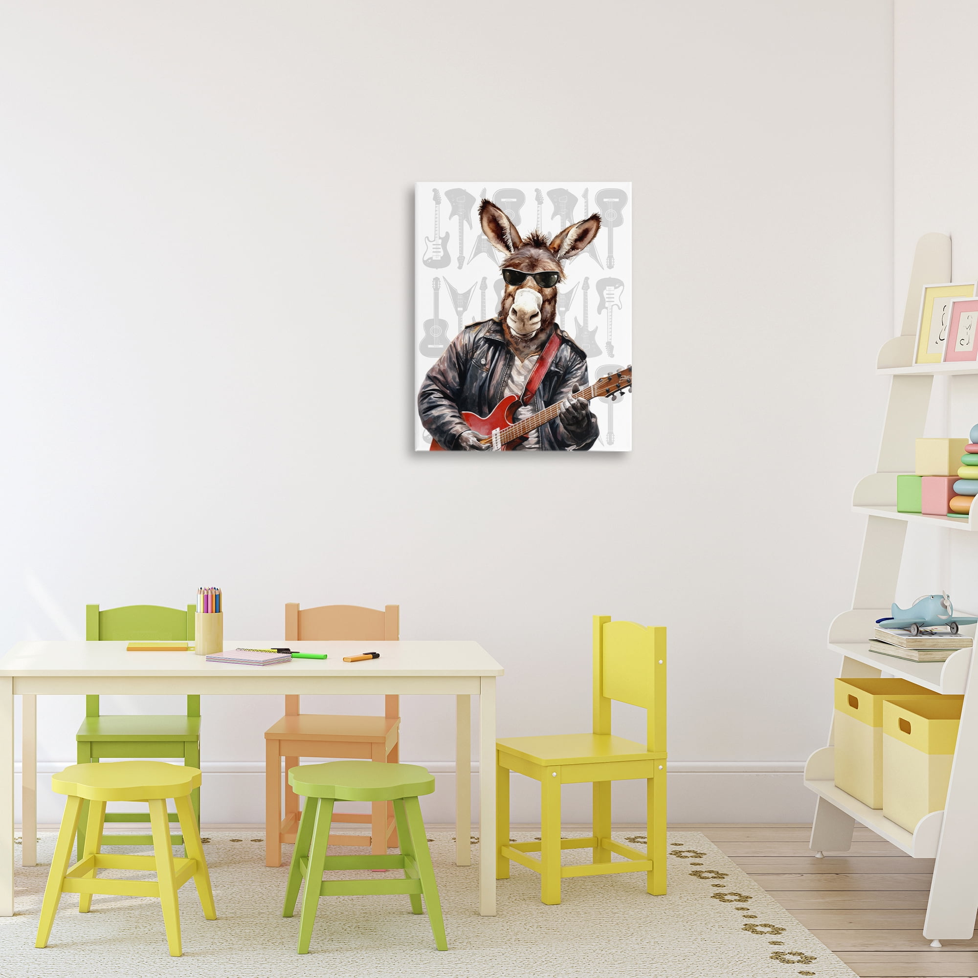 Stupell Industries Performing Musician Donkey Canvas Wall Art, design by CAD Designs