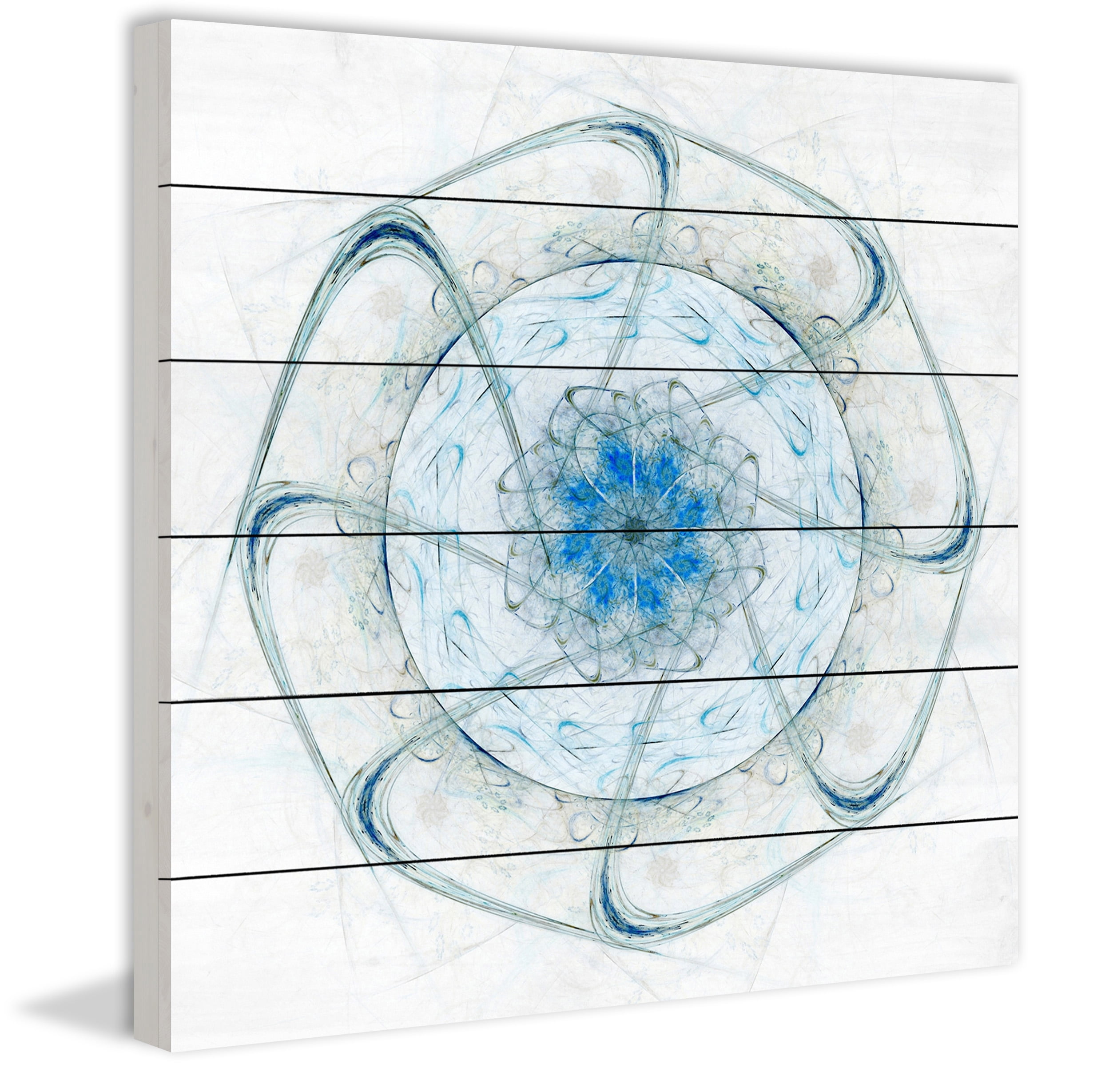 Marmont Hill Undefined Ghost White Wood Wall Art, 18" x 18"