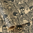 thumbnail image 2 of RUSPEPA Halloween Wrapping Paper Roll, Mini Roll, Funny Skeletons Design, Gothic Kraft Gift Wrap Paper for Spooky Gifts, Halloween Party Favors, Trick or Treat, 17 Inches x 16.4 Feet, 2 of 6